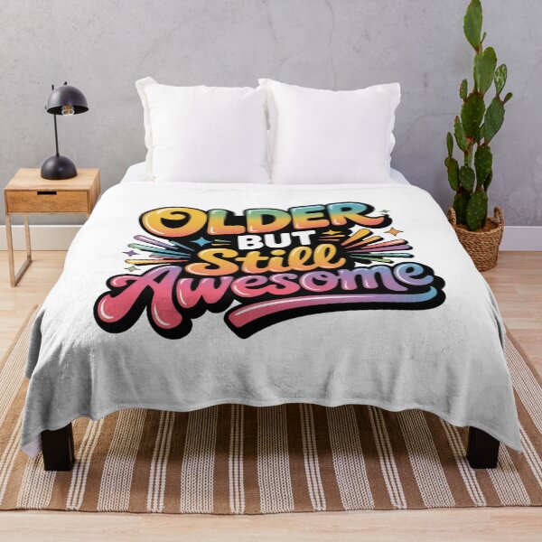 Item preview, Older But Still Awesome – Funny Aging Quote, Retro Birthday Humor Design designed and sold by WHDProduction45.