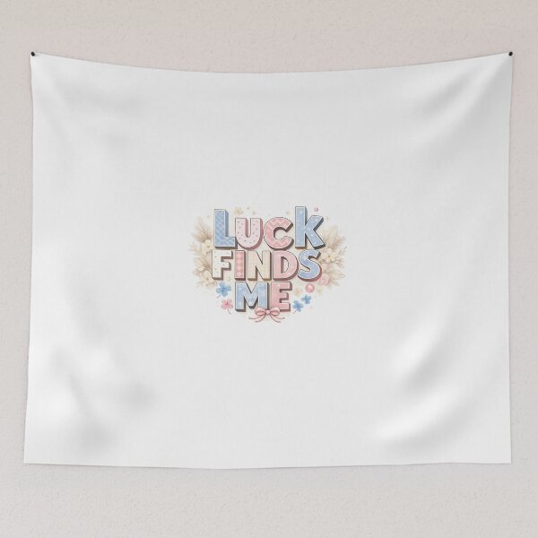 Item preview, Luck Finds Me Positive Affirmation Aesthetic Design designed and sold by Aura.Creative.