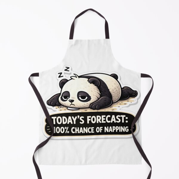 Item preview, Lazy Panda Napping Forecast Funny Sticker designed and sold by MarchyStudio.