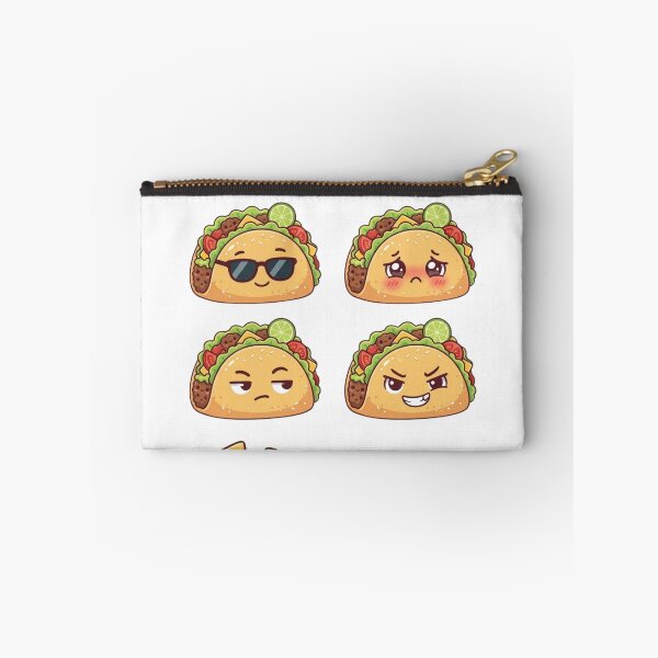 Artikelvorschau, Kawaii Taco Expressions & Mexican Food Friends Sticker Set. entworfen und verkauft von Lylysun.