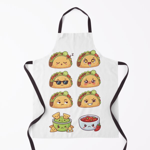 Item preview, Kawaii Taco Expressions & Mexican Food Friends Sticker Set. designed and sold by Lylysun.