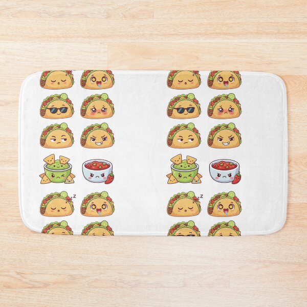 Item preview, Kawaii Taco Expressions & Mexican Food Friends Sticker Set. designed and sold by Lylysun.