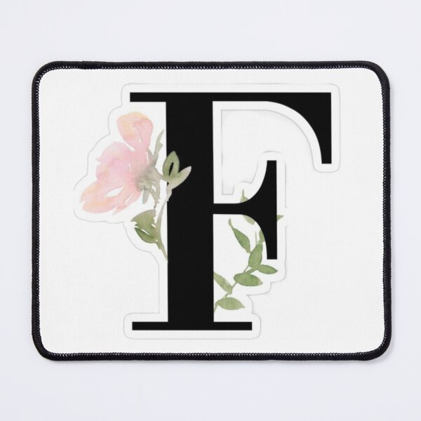Item preview, Elegant Floral Letter F Monogram – Aesthetic Watercolor Flower Alphabet Initial Design designed and sold by PixelVibe Art.