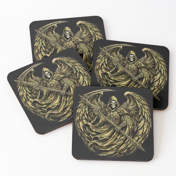 Item preview, Grim Reaper Army Camouflage Sticker – Tactical Skull Reaper Military Style Art designed and sold by MaulCabral Designs.