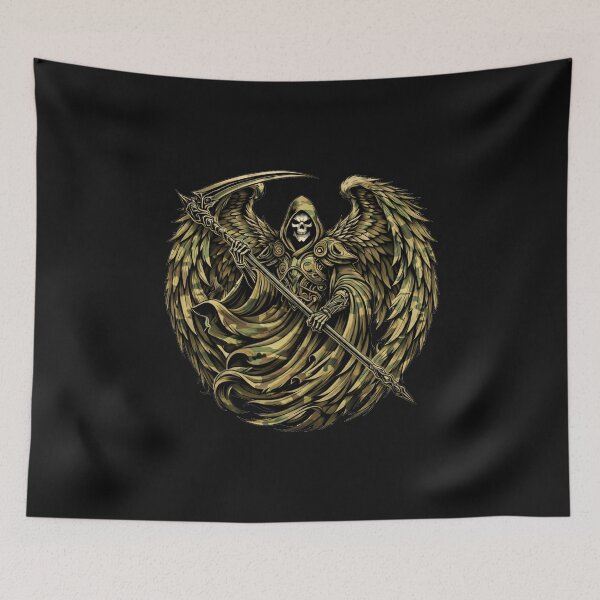 Item preview, Grim Reaper Army Camouflage Sticker – Tactical Skull Reaper Military Style Art designed and sold by MaulCabral Designs.