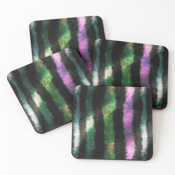 Item preview, Emerald Lavender Noir Stripe Pattern designed and sold by bubblegoth.