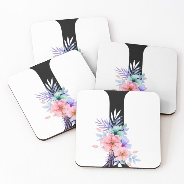 Item preview, Elegant Floral Letter I Monogram – Aesthetic Botanical Flower Alphabet Initial Design designed and sold by PixelVibe Art.