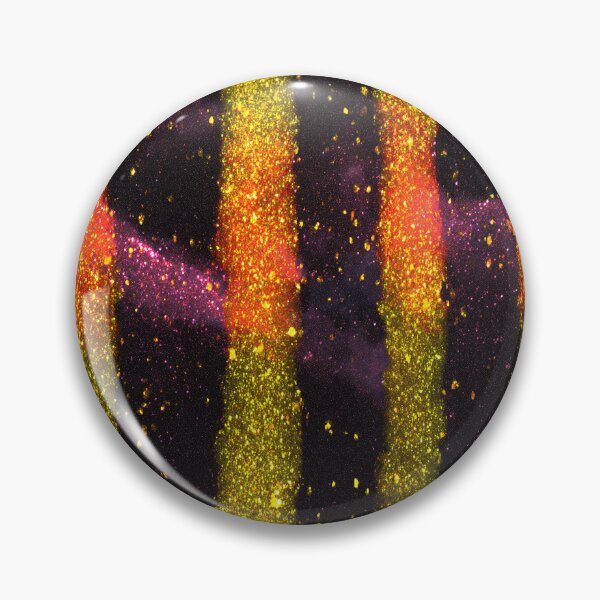 Item preview, Black Gold Orange Glitter Stripes designed and sold by bubblegoth.