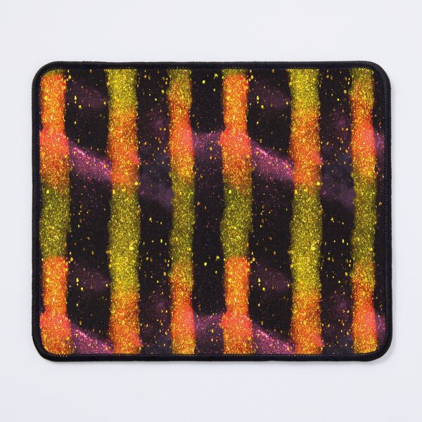 Item preview, Black Gold Orange Glitter Stripes designed and sold by bubblegoth.