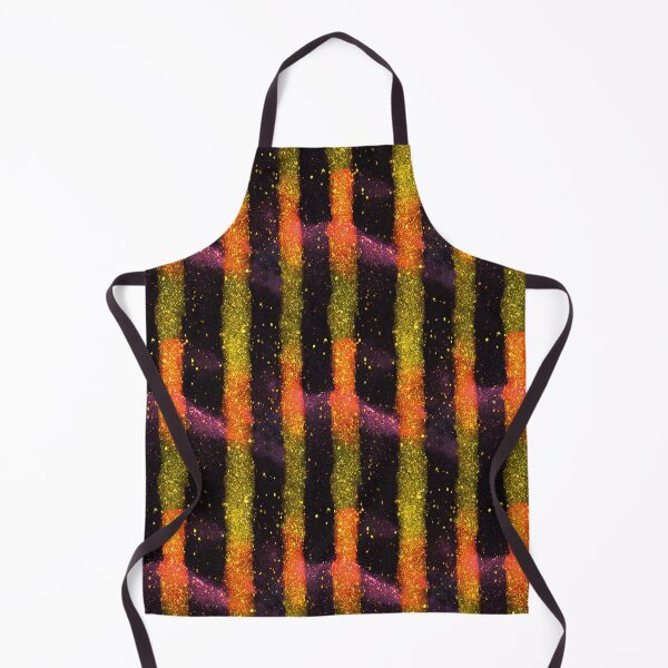 Item preview, Black Gold Orange Glitter Stripes designed and sold by bubblegoth.