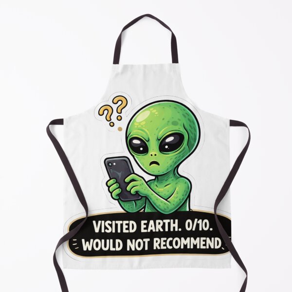 Item preview, Alien Visited Earth Zero Stars Funny Sticker designed and sold by MarchyStudio.