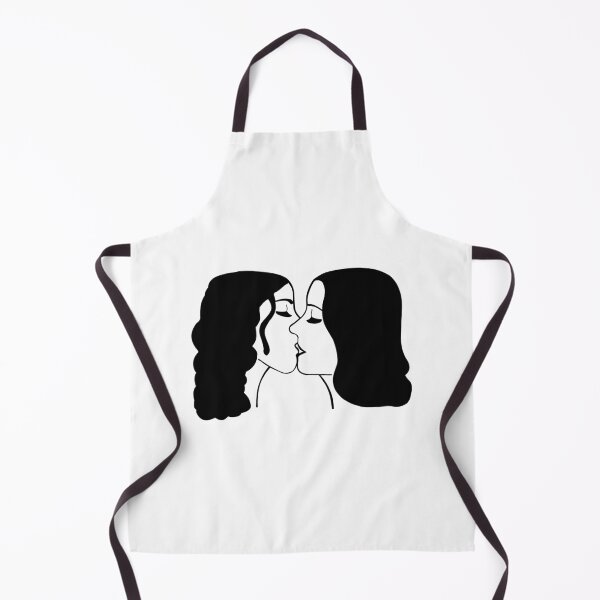 Item preview, Girls Kissing Two Women Kissing Silhouette Romantic Couple designed and sold by sweetsixty.