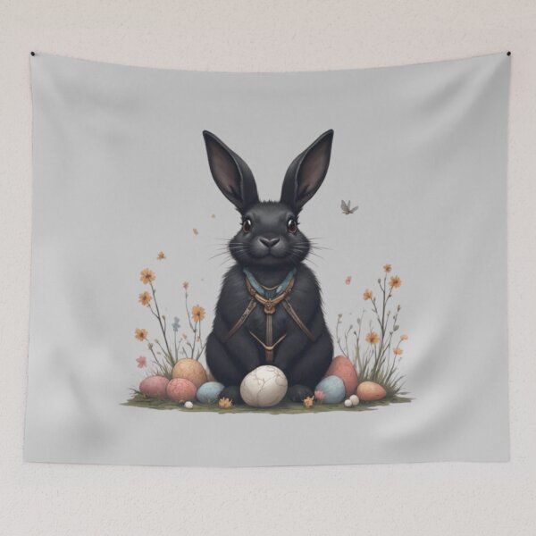 Item preview, Black Easter bunny designed and sold by Tragedyshop.
