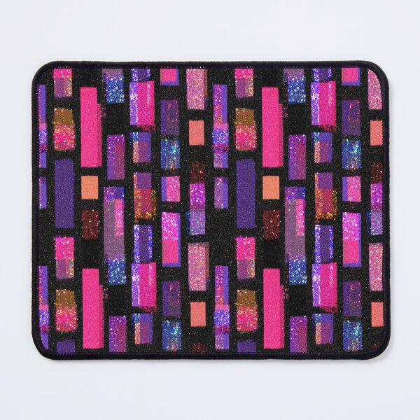 Item preview, Neon Abstract Rectangles On Black designed and sold by bubblegoth.