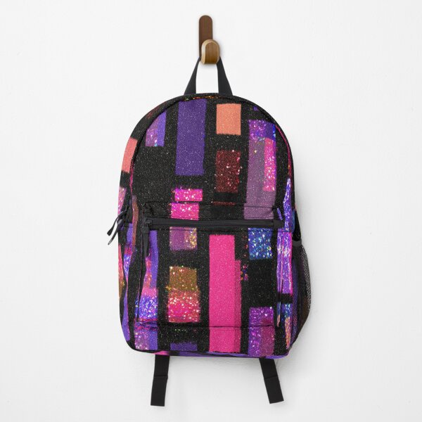 Item preview, Neon Abstract Rectangles On Black designed and sold by bubblegoth.