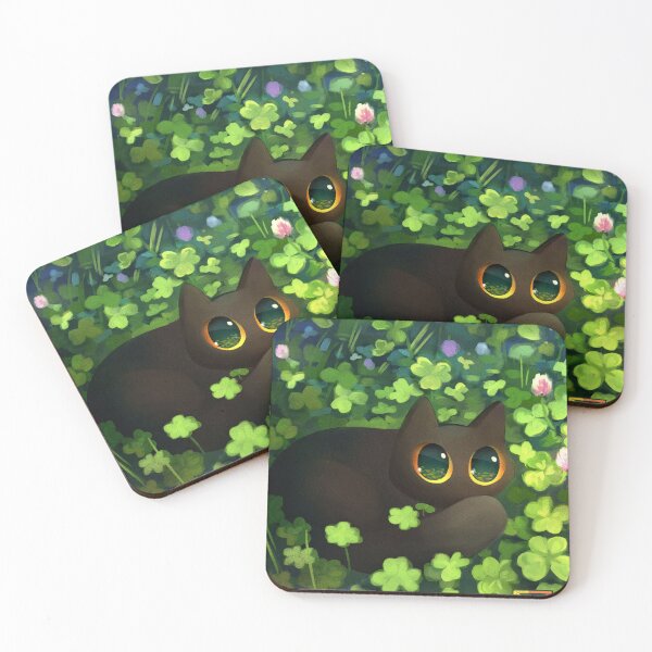 Item preview, Cat in Clover designed and sold by Yulek-Goods.