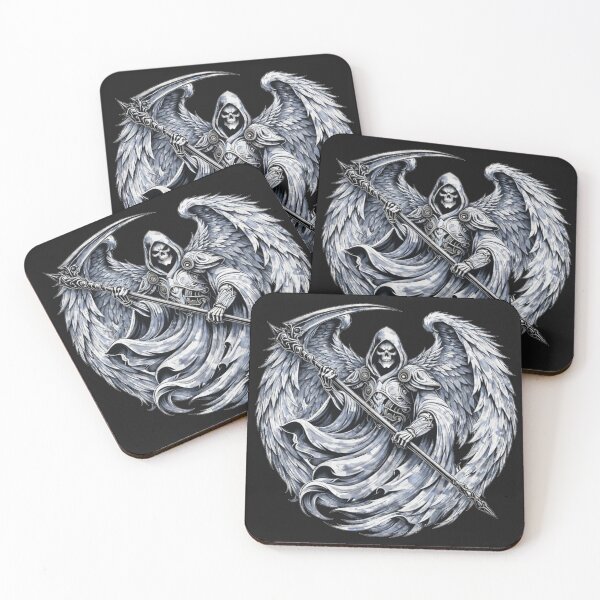 Item preview,  Grim Reaper Arctic Camouflage Sticker – Snow Tactical Skull Reaper Art designed and sold by MaulCabral Designs.