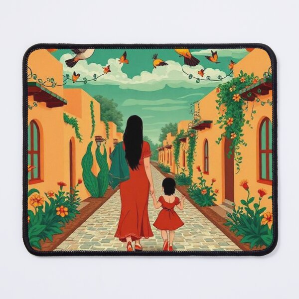 Item preview, Traditional Mexican Folk Art - The Village Path Walk designed and sold by VizualBites.