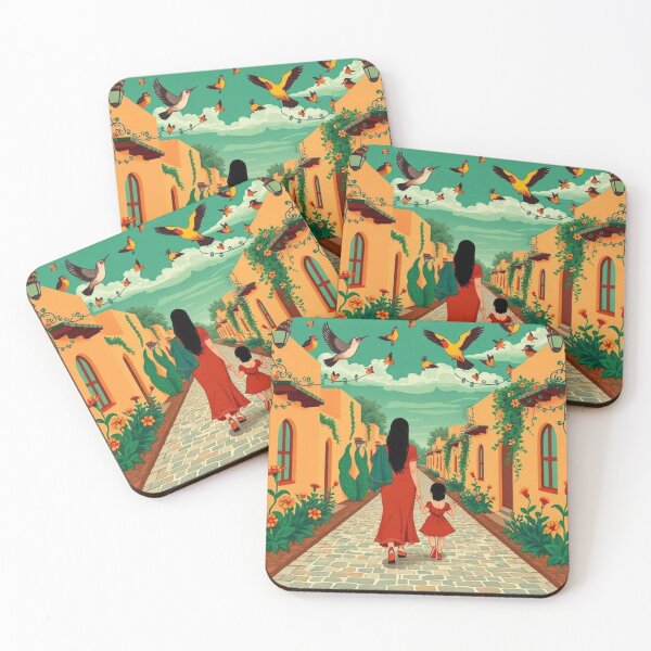 Item preview, Traditional Mexican Folk Art - The Village Path Walk designed and sold by VizualBites.