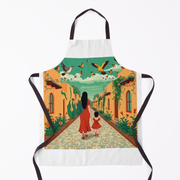 Item preview, Traditional Mexican Folk Art - The Village Path Walk designed and sold by VizualBites.