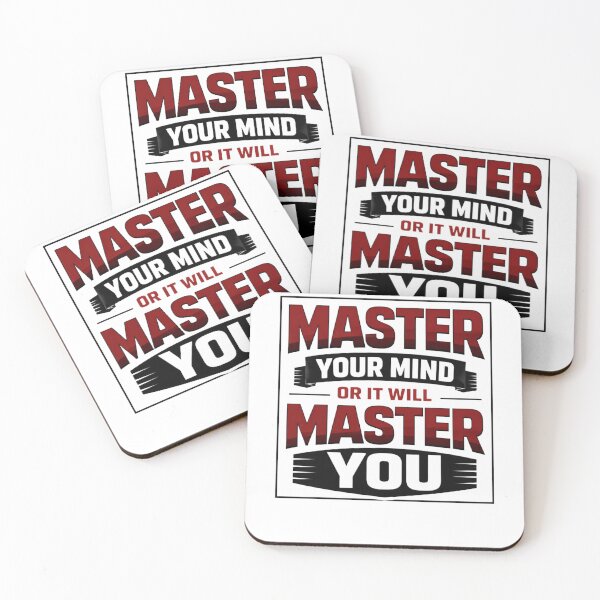 Item preview, Master Your Mind Or It Will Master You Motivational Quote designed and sold by VibeFusionX.
