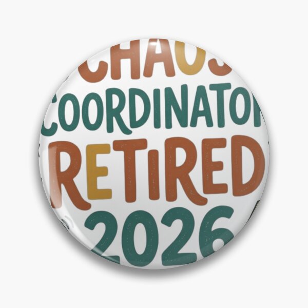 Item preview, Chaos Coordinator Retired 2026 – Funny Teacher & Office Manager Retirement Gift Graphic designed and sold by FarDesign.
