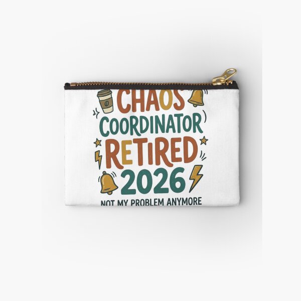 Item preview, Chaos Coordinator Retired 2026 – Funny Teacher & Office Manager Retirement Gift Graphic designed and sold by FarDesign.
