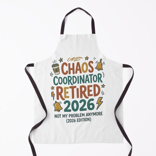 Item preview, Chaos Coordinator Retired 2026 – Funny Teacher & Office Manager Retirement Gift Graphic designed and sold by FarDesign.