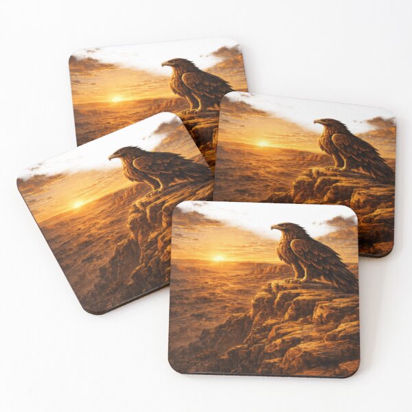 Item preview, Wedgetail Eagle Outback Overlook – Australian Raptor at Sunset designed and sold by PawPrintCustom.