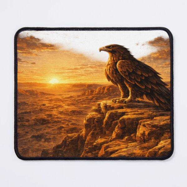 Item preview, Wedgetail Eagle Outback Overlook – Australian Raptor at Sunset designed and sold by PawPrintCustom.