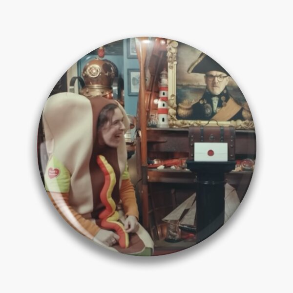 Item preview, Rosie Jones and Jack Dee, Taskmaster series 19, "Captain Jackie and the Hotdog!" designed and sold by Scientific Ink.
