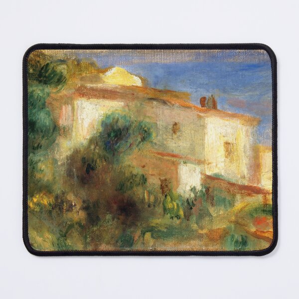 Item preview, Post Office, Cagnes by Pierre-Auguste Renoir: Sunlit Mediterranean Landscape Poster designed and sold by artofuniverse.