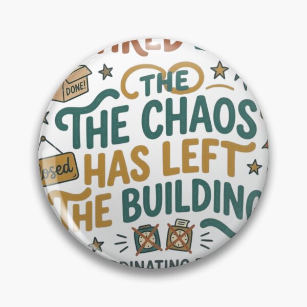 Item preview, The Chaos Has Left The Building Retired 2026 – Funny Retirement Gift & Vacation Graphic designed and sold by FarDesign.