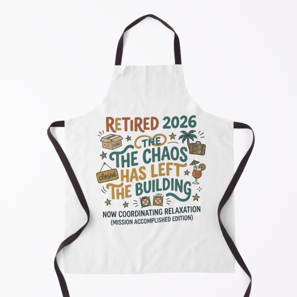 Item preview, The Chaos Has Left The Building Retired 2026 – Funny Retirement Gift & Vacation Graphic designed and sold by FarDesign.