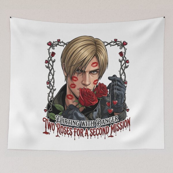 Item preview, Leon S Kennedy Two Roses For A Second Mission Flirting With Danger Fan Art designed and sold by blastercreation.
