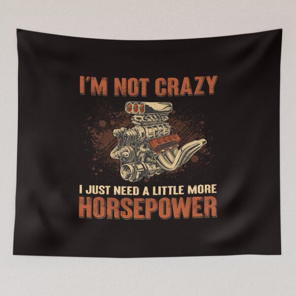 Item preview, I'm Not Crazy I Just Need A Little More Horsepower designed and sold by TZehrfeldPhotos.