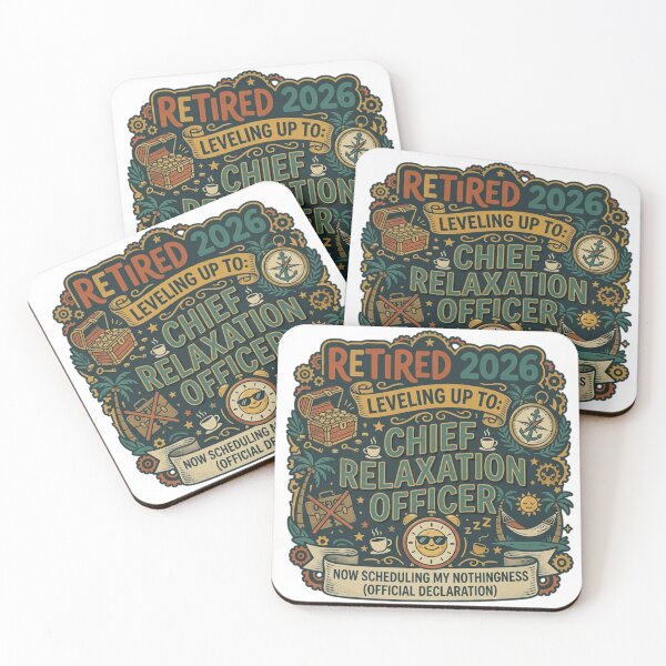 Item preview, Retired 2026 Leveling Up To Chief Relaxation Officer – Funny Professional Retirement Gift Graphic designed and sold by FarDesign.