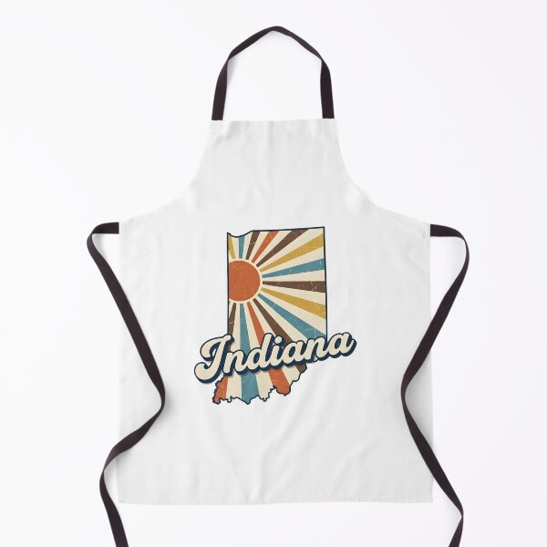 Item preview, Indiana Retro Sunset State Silhouette – Vintage Distressed Design designed and sold by Paper Drip.