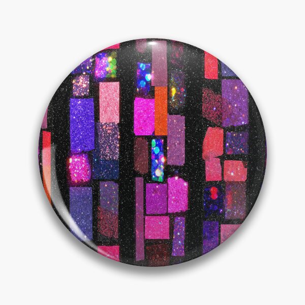 Item preview, Neon Glitter Geometric Grid Pattern designed and sold by bubblegoth.
