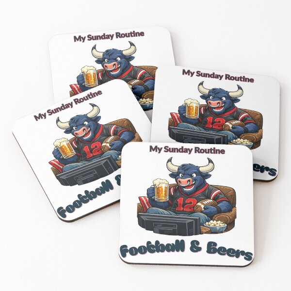 Item preview, Houston Texans Sunday Routine Football and Beers Game Day T-Shirt designed and sold by ThatFootball12.