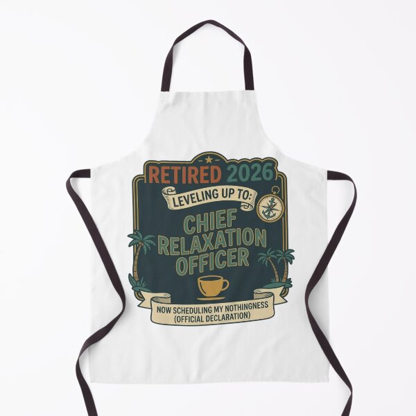 Item preview, Retired 2026 Chief Relaxation Officer – Funny Nautical Retirement & Tropical Vacation Graphic designed and sold by FarDesign.