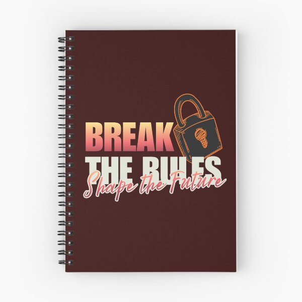 Item preview, Break the Rules – Shape the Future Motivational Design designed and sold by StorySeller85.