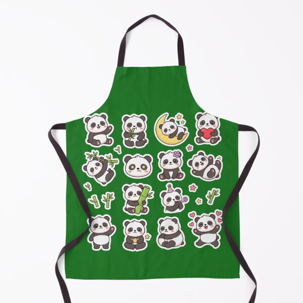Item preview, Kawaii Panda Sticker Pack - 14 Cute Bamboo Bears Sticker Sheet designed and sold by WowDezign.