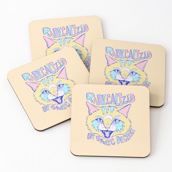 Item preview, Basic Decency- Proud Radical Left Cat - proud progressive liberal cat  designed and sold by crestfallenmermaid.