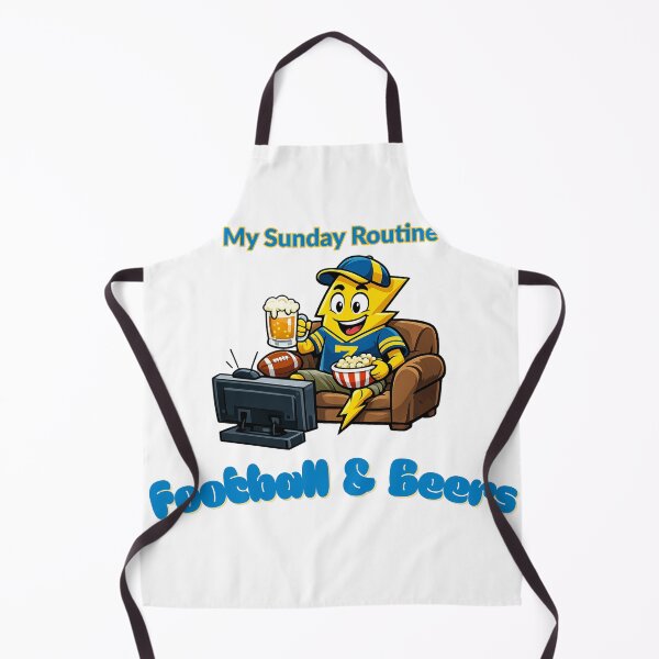 Item preview, Los Angeles Chargers Sunday Routine Football and Beers Game Day T-Shirt designed and sold by ThatFootball12.