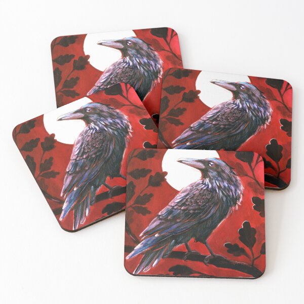 Item preview, Mystic Crow Acrylic Painting  designed and sold by Yulek-Goods.