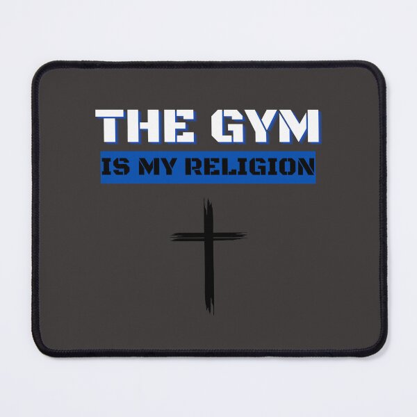 Item preview, The Gym Is My Religion – Hardcore Bodybuilding & Gym Motivation Shirt designed and sold by BearLoveDesign.