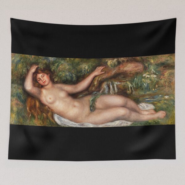 Item preview, Reclining Nudepixel by Pierre-Auguste Renoir: Romantic Impressionist Nude Poster designed and sold by artofuniverse.