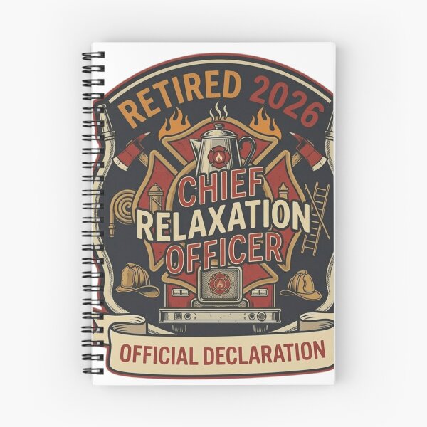 Item preview, Retired 2026 Chief Relaxation Officer – Funny Firefighter Retirement Gift & Fire Dept Graphic designed and sold by FarDesign.