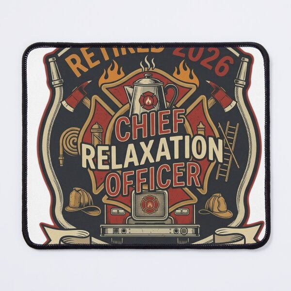 Item preview, Retired 2026 Chief Relaxation Officer – Funny Firefighter Retirement Gift & Fire Dept Graphic designed and sold by FarDesign.